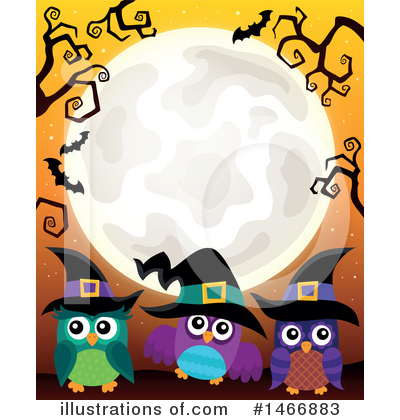 Witch Owl Clipart #1466883 by visekart