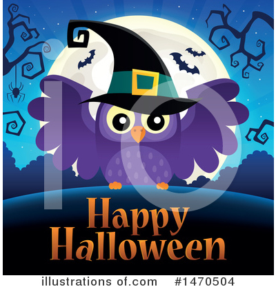Royalty-Free (RF) Owl Clipart Illustration by visekart - Stock Sample #1470504