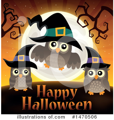 Royalty-Free (RF) Owl Clipart Illustration by visekart - Stock Sample #1470506