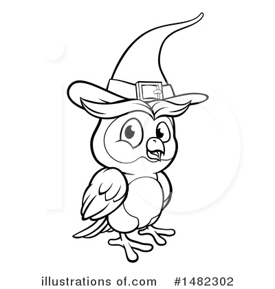 Royalty-Free (RF) Owl Clipart Illustration by AtStockIllustration - Stock Sample #1482302