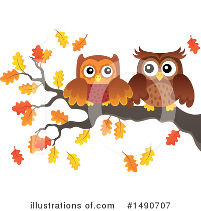 Royalty-Free (RF) Owl Clipart Illustration by visekart - Stock Sample #1490707