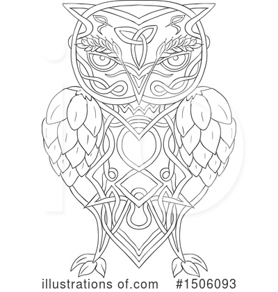 Royalty-Free (RF) Owl Clipart Illustration by patrimonio - Stock Sample #1506093