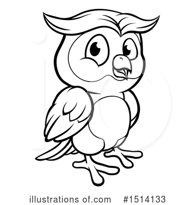 Royalty-Free (RF) Owl Clipart Illustration by AtStockIllustration - Stock Sample #1514133