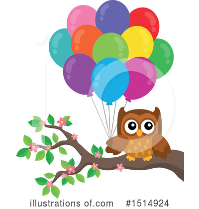 Royalty-Free (RF) Owl Clipart Illustration by visekart - Stock Sample #1514924