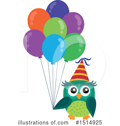 Royalty-Free (RF) Owl Clipart Illustration by visekart - Stock Sample #1514925