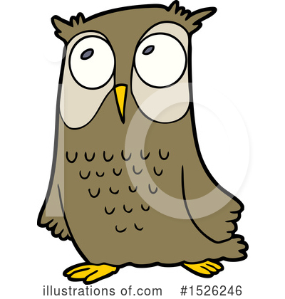 Royalty-Free (RF) Owl Clipart Illustration by lineartestpilot - Stock Sample #1526246