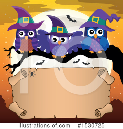 Royalty-Free (RF) Owl Clipart Illustration by visekart - Stock Sample #1530725
