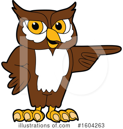 Royalty-Free (RF) Owl Clipart Illustration by Mascot Junction - Stock Sample #1604263