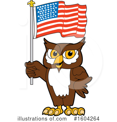 Royalty-Free (RF) Owl Clipart Illustration by Mascot Junction - Stock Sample #1604264