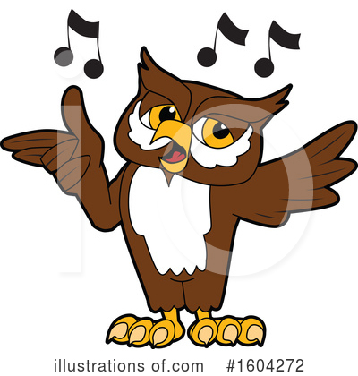 Royalty-Free (RF) Owl Clipart Illustration by Mascot Junction - Stock Sample #1604272