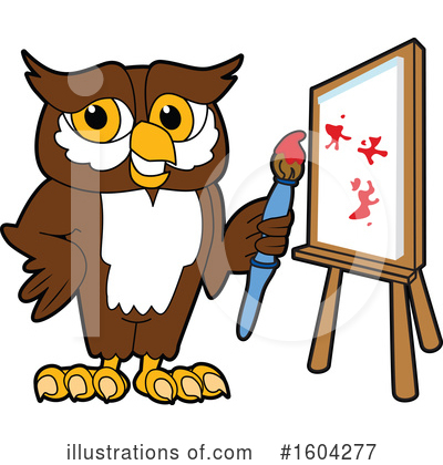 Royalty-Free (RF) Owl Clipart Illustration by Mascot Junction - Stock Sample #1604277