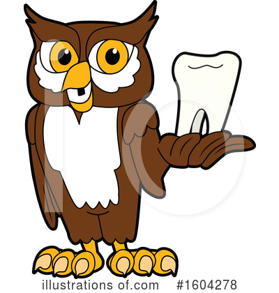 Royalty-Free (RF) Owl Clipart Illustration by Mascot Junction - Stock Sample #1604278