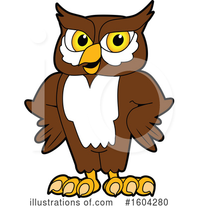 Royalty-Free (RF) Owl Clipart Illustration by Mascot Junction - Stock Sample #1604280