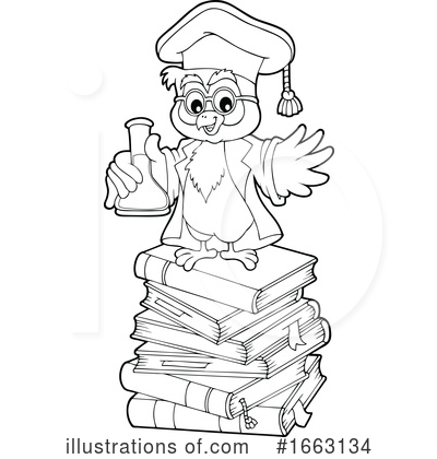 Royalty-Free (RF) Owl Clipart Illustration by visekart - Stock Sample #1663134
