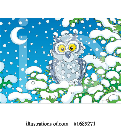 Royalty-Free (RF) Owl Clipart Illustration by Alex Bannykh - Stock Sample #1689271