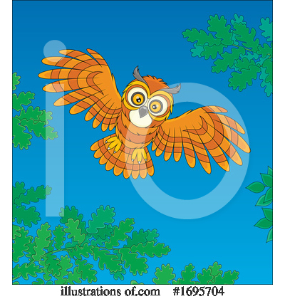 Royalty-Free (RF) Owl Clipart Illustration by Alex Bannykh - Stock Sample #1695704