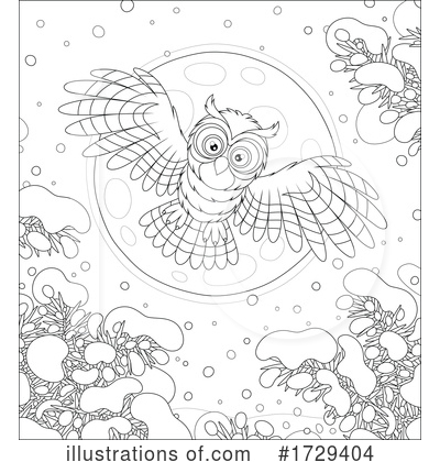 Royalty-Free (RF) Owl Clipart Illustration by Alex Bannykh - Stock Sample #1729404