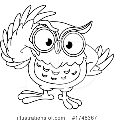 Royalty-Free (RF) Owl Clipart Illustration by yayayoyo - Stock Sample #1748367