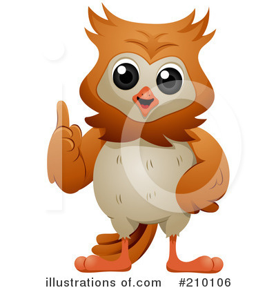 Royalty-Free (RF) Owl Clipart Illustration by BNP Design Studio - Stock Sample #210106