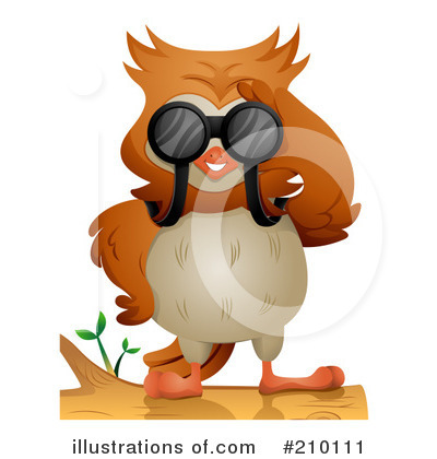 Royalty-Free (RF) Owl Clipart Illustration by BNP Design Studio - Stock Sample #210111