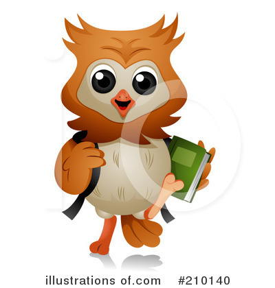 Royalty-Free (RF) Owl Clipart Illustration by BNP Design Studio - Stock Sample #210140