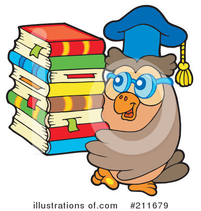 Royalty-Free (RF) Owl Clipart Illustration by visekart - Stock Sample #211679