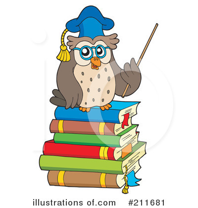 Royalty-Free (RF) Owl Clipart Illustration by visekart - Stock Sample #211681