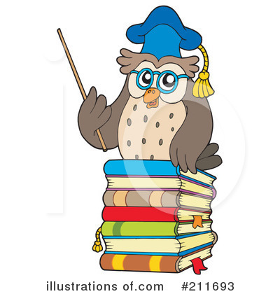 Royalty-Free (RF) Owl Clipart Illustration by visekart - Stock Sample #211693