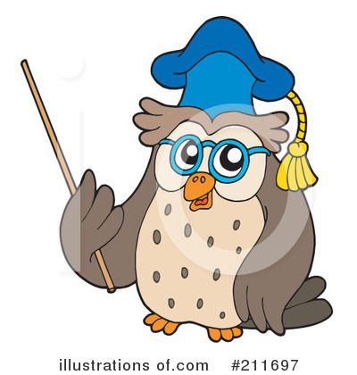 Royalty-Free (RF) Owl Clipart Illustration by visekart - Stock Sample #211697