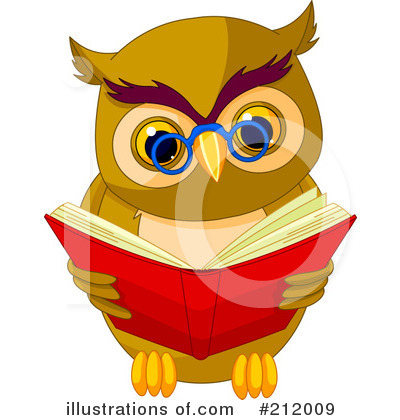 Royalty-Free (RF) Owl Clipart Illustration by Pushkin - Stock Sample #212009