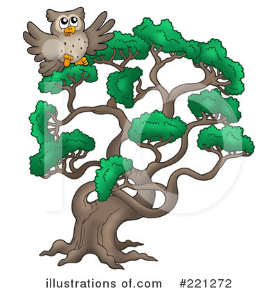 Royalty-Free (RF) Owl Clipart Illustration by visekart - Stock Sample #221272