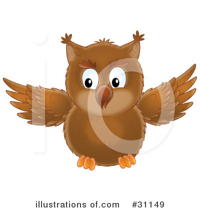 Royalty-Free (RF) Owl Clipart Illustration by Alex Bannykh - Stock Sample #31149