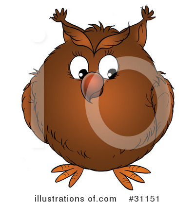 Royalty-Free (RF) Owl Clipart Illustration by Alex Bannykh - Stock Sample #31151