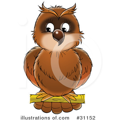Royalty-Free (RF) Owl Clipart Illustration by Alex Bannykh - Stock Sample #31152