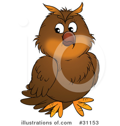 Royalty-Free (RF) Owl Clipart Illustration by Alex Bannykh - Stock Sample #31153
