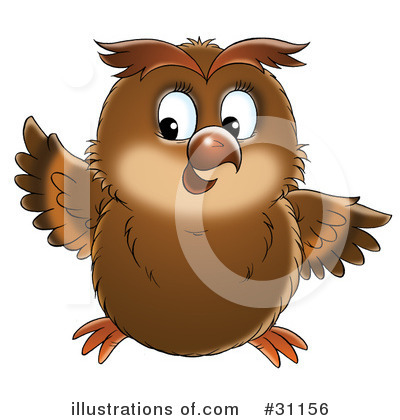 Royalty-Free (RF) Owl Clipart Illustration by Alex Bannykh - Stock Sample #31156