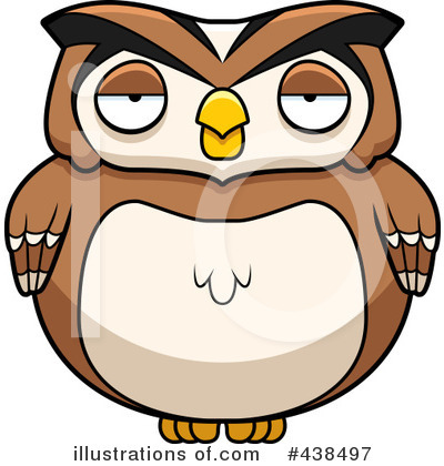 Royalty-Free (RF) Owl Clipart Illustration by Cory Thoman - Stock Sample #438497