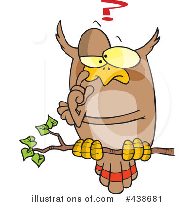 Royalty-Free (RF) Owl Clipart Illustration by toonaday - Stock Sample #438681