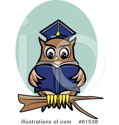 Royalty-Free (RF) Owl Clipart Illustration by r formidable - Stock Sample #61538