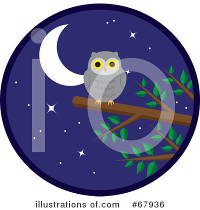 Royalty-Free (RF) Owl Clipart Illustration by Rosie Piter - Stock Sample #67936