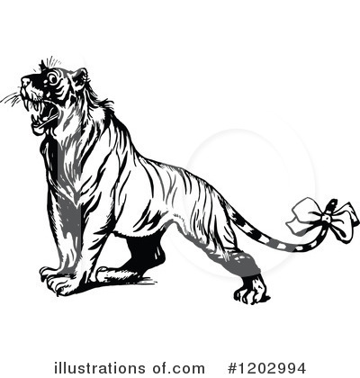Tiger Clipart #1202994 by Prawny Vintage
