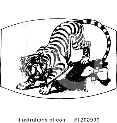 Tiger Clipart #1202999 by Prawny Vintage