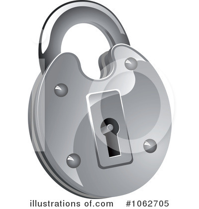 Royalty-Free (RF) Padlock Clipart Illustration by Vector Tradition SM - Stock Sample #1062705