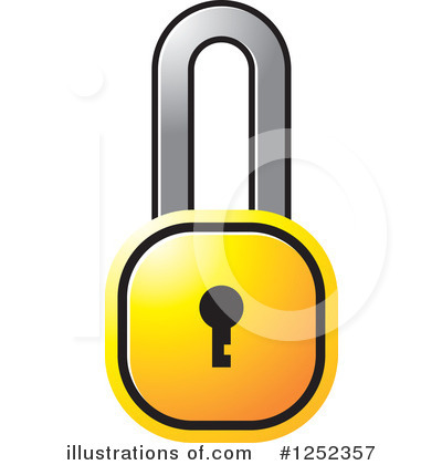 Padlock Clipart #1252357 by Lal Perera