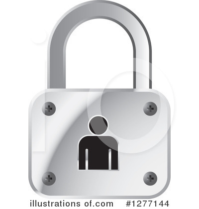 Padlock Clipart #1277144 by Lal Perera