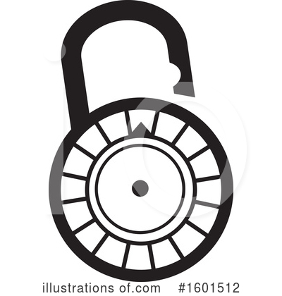 Combination Lock Clipart #1601512 by Johnny Sajem