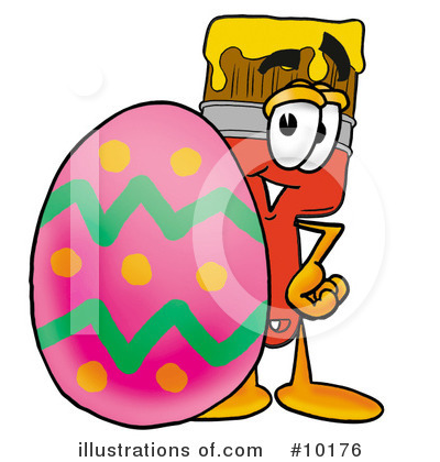 Royalty-Free (RF) Paint Brush Clipart Illustration by Mascot Junction - Stock Sample #10176