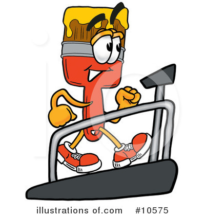 Royalty-Free (RF) Paint Brush Clipart Illustration by Mascot Junction - Stock Sample #10575
