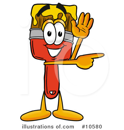 Royalty-Free (RF) Paint Brush Clipart Illustration by Mascot Junction - Stock Sample #10580