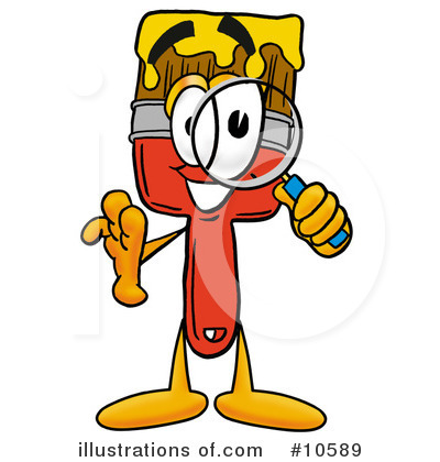 Royalty-Free (RF) Paint Brush Clipart Illustration by Mascot Junction - Stock Sample #10589